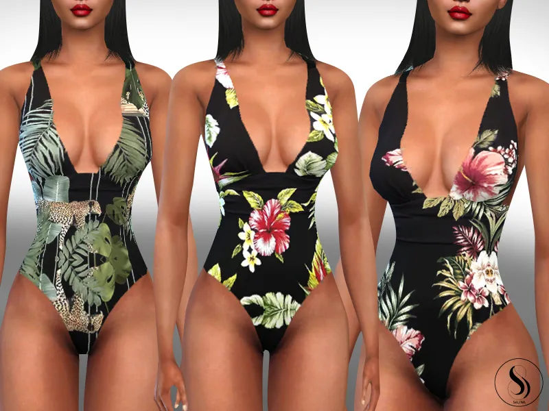 Female Hawaiian Style Swimsuits