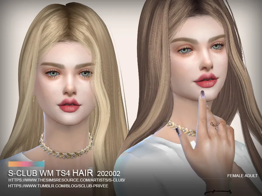 S-Club ts4 WM Hair 202002