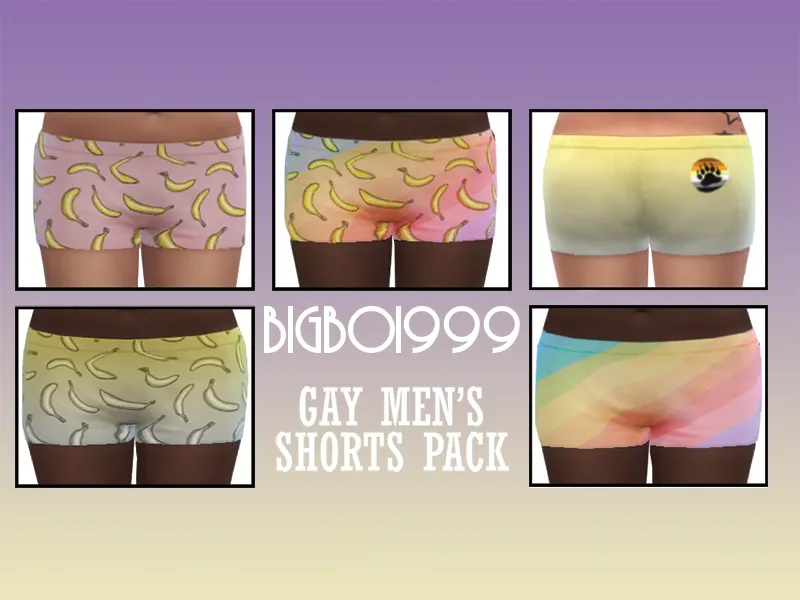 Gay Men's Shorts Pack