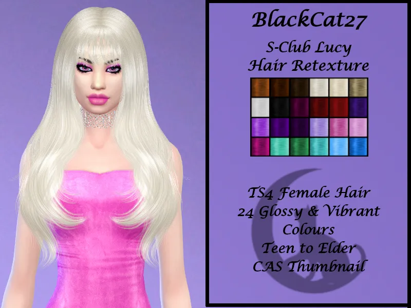 BlackCat27 S-Club Lucy Hair Retexture (MESH NEEDED)