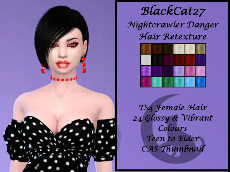 BlackCat27 Nightcrawler Danger Hair Retexture (MESH NEEDED)