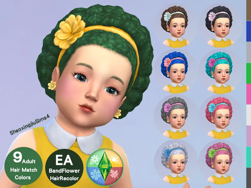 Toddler BandFlower Hair Recolor