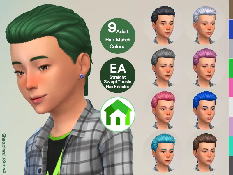 Kid SP16StraightSweptTousle Hair Recolor
