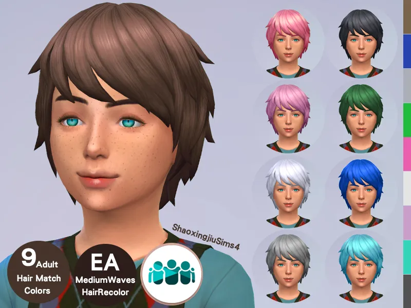 Kid EP02MediumWaves Hair Recolor