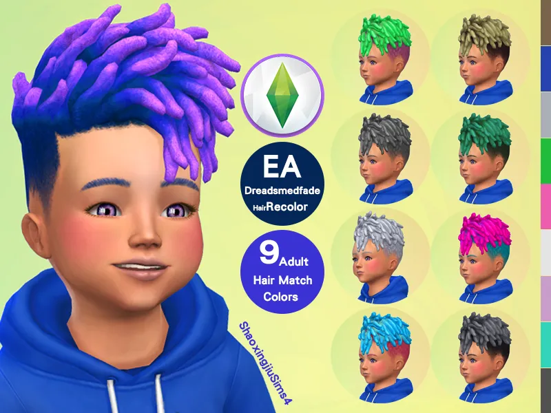 Toddler EP08DreadsMedfade Hair Recolor