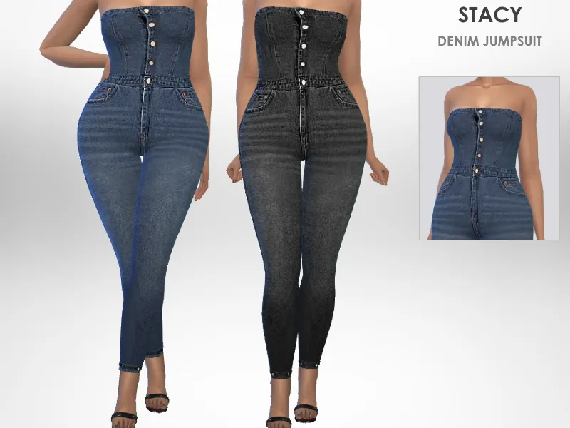 Stacy Denim Jumpsuit