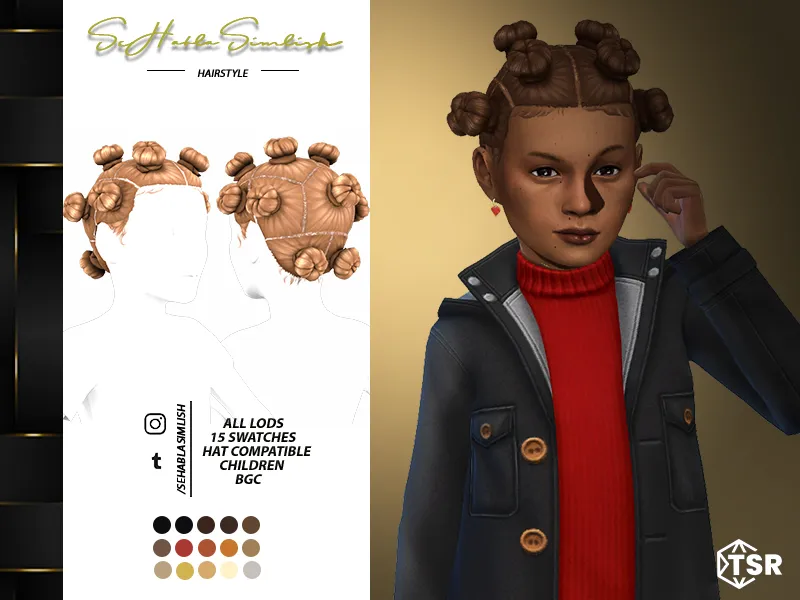 Bantu Knots Hairstyle (Children)