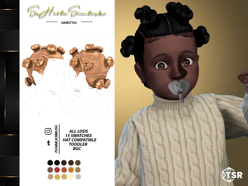 Bantu Knots Hairstyle (Toddler)