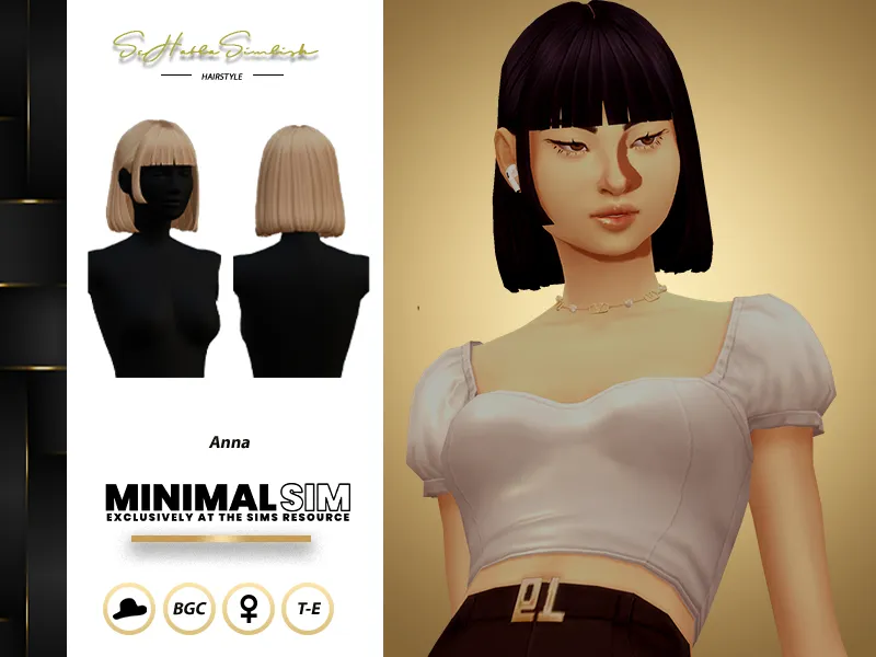 MinimalSim - Anna Hairstyle