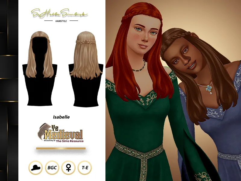 Ye Medieval - Isabelle Hairstyle