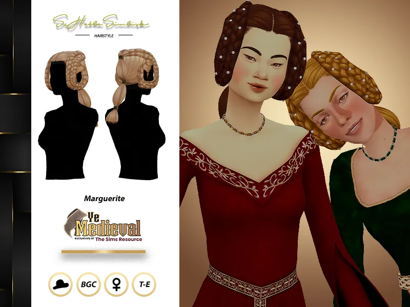 Ye Medieval - Marguerite Hairstyle
