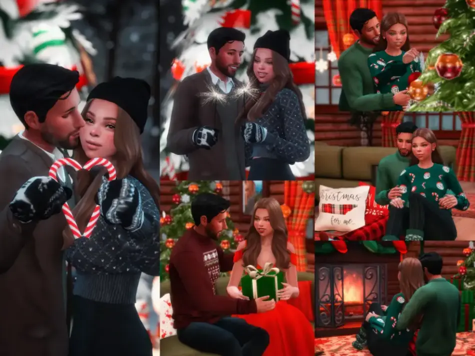 Christmas Romance Pose Pack - Image 1