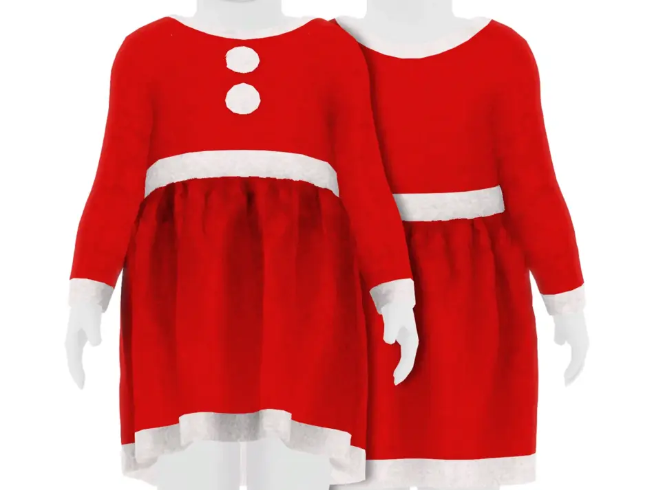 KIDSANDTODDLER Santa Dress | Toddler - Image 1