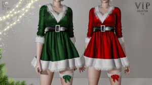 Christmas Female Clause Outfit P16 (DEC #4)