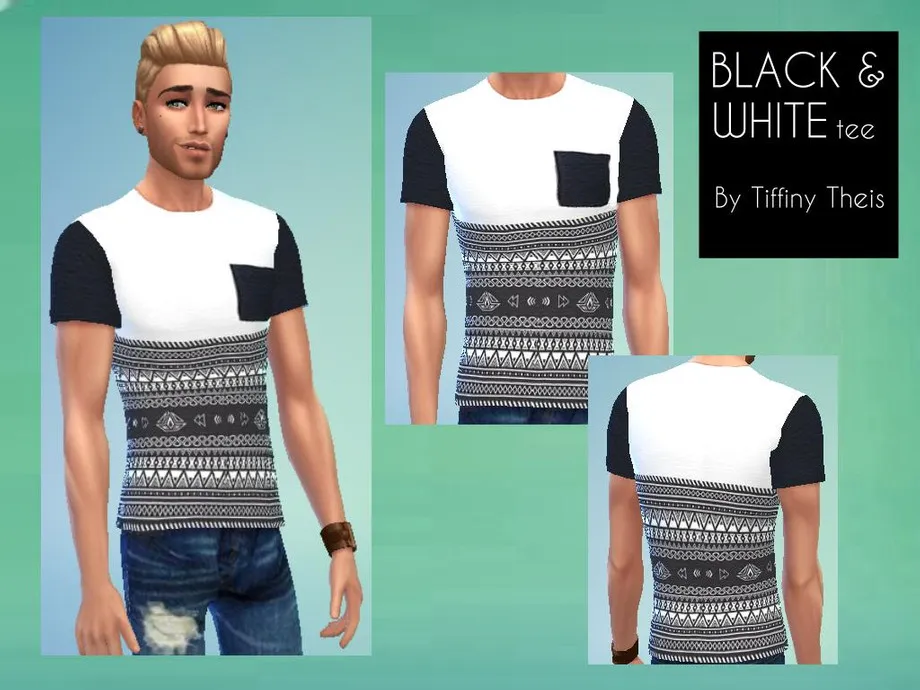 B & W pocketed shirt