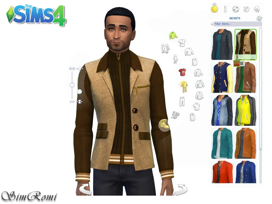 Leather and Wool Jacket TM AM EM