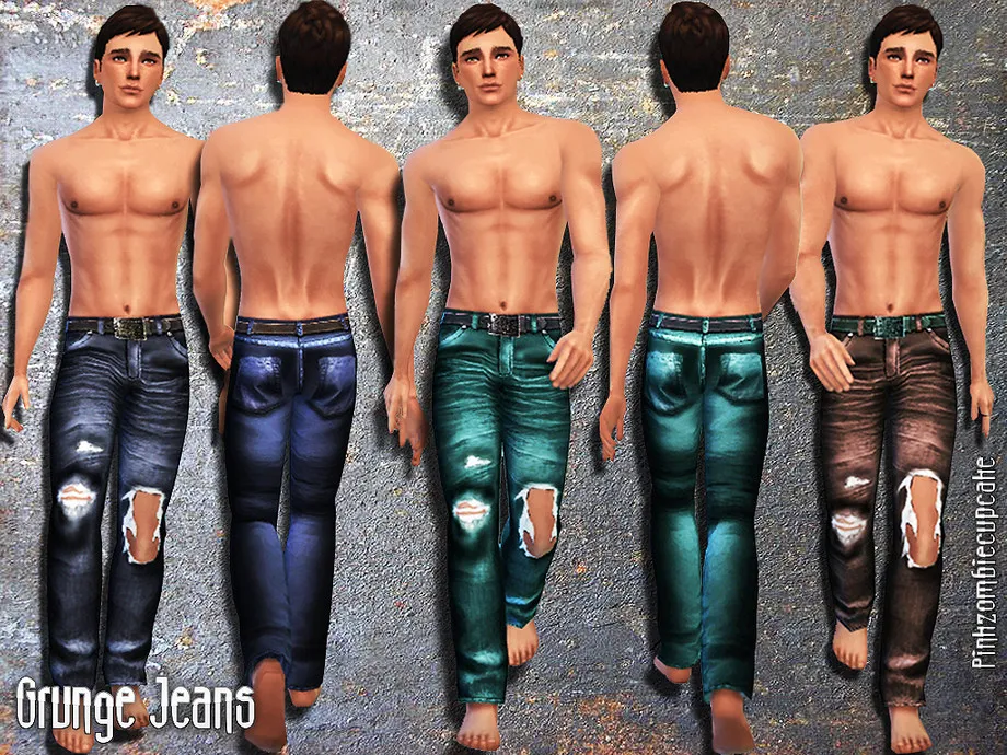 Grunge Male Jeans