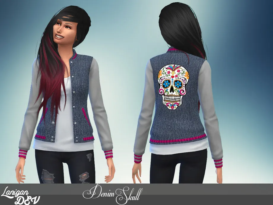Denim Skull Jacket