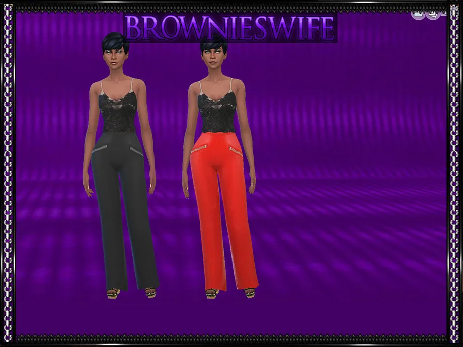 Lace Tank and Leather Pants