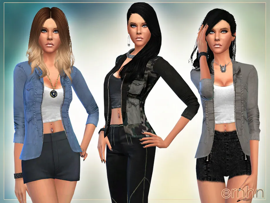 Parka Jacket With T-shirt