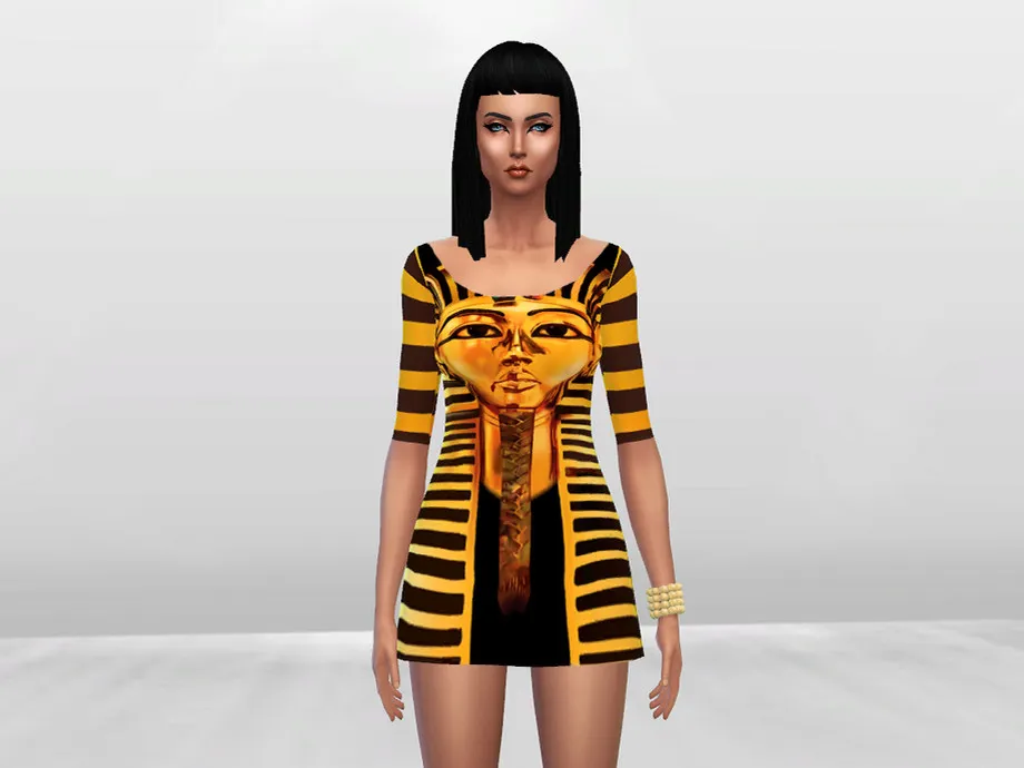 Tutankhamun Gold Dress