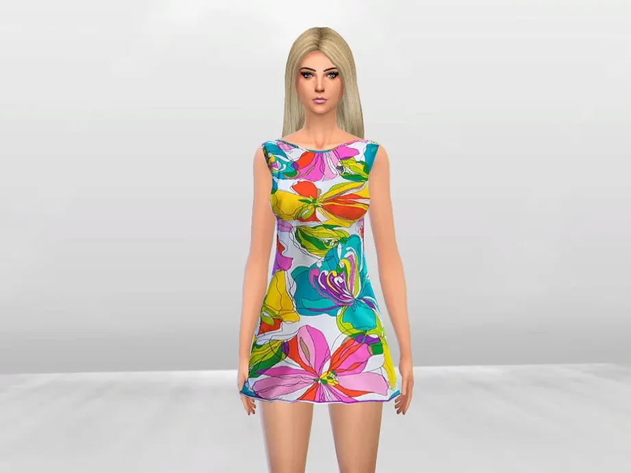 Kaleidoscope Floral Dress