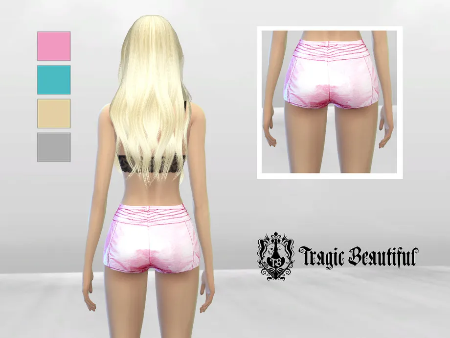 Roller Derby Zipper Shorts