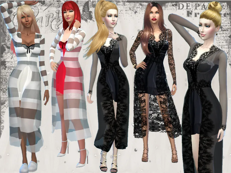 Paris Lace Negligee with Robe