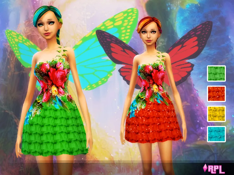 Fairy Flower Dress - Wings not included