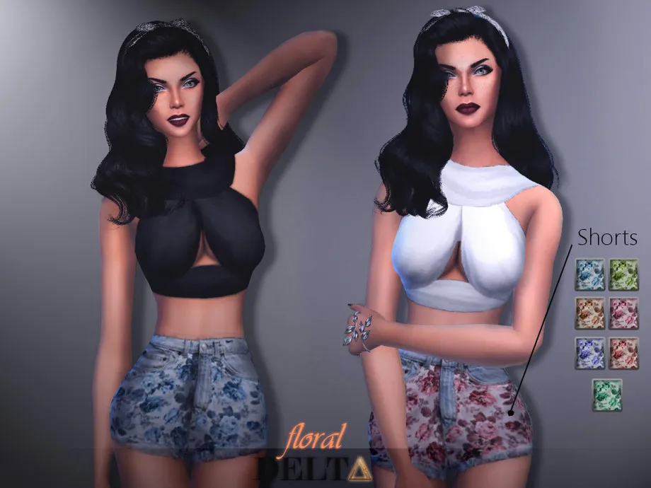 DELTΔ - Floral Shorts