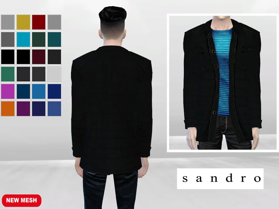 Insulated Slate Coat Jacket