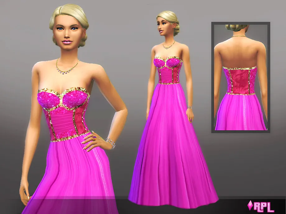Fuchsia Long Dress