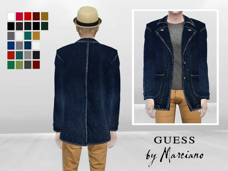 Jourdan Denim Long Coat Jacket