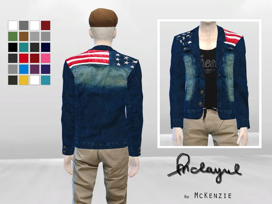 Spangled Banner Denim Blazer