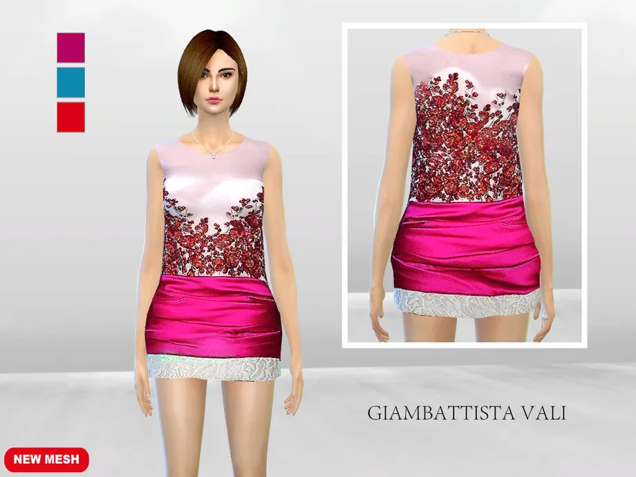 Dazzled Stone Silk Dress