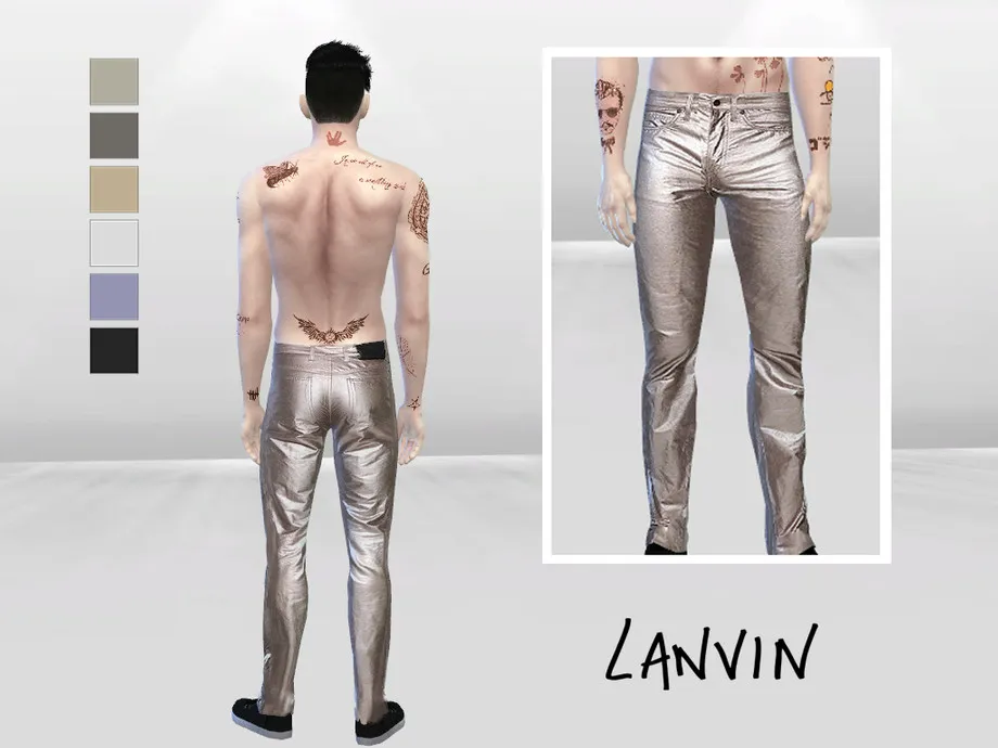 Light Weight Metallic Jeans
