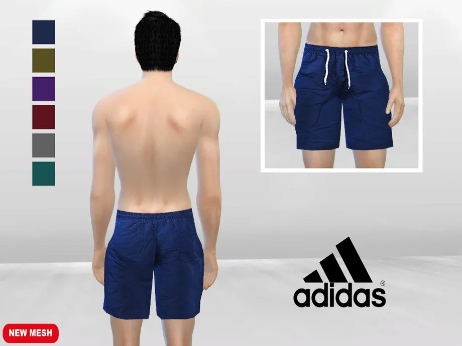 Navy Sports Short