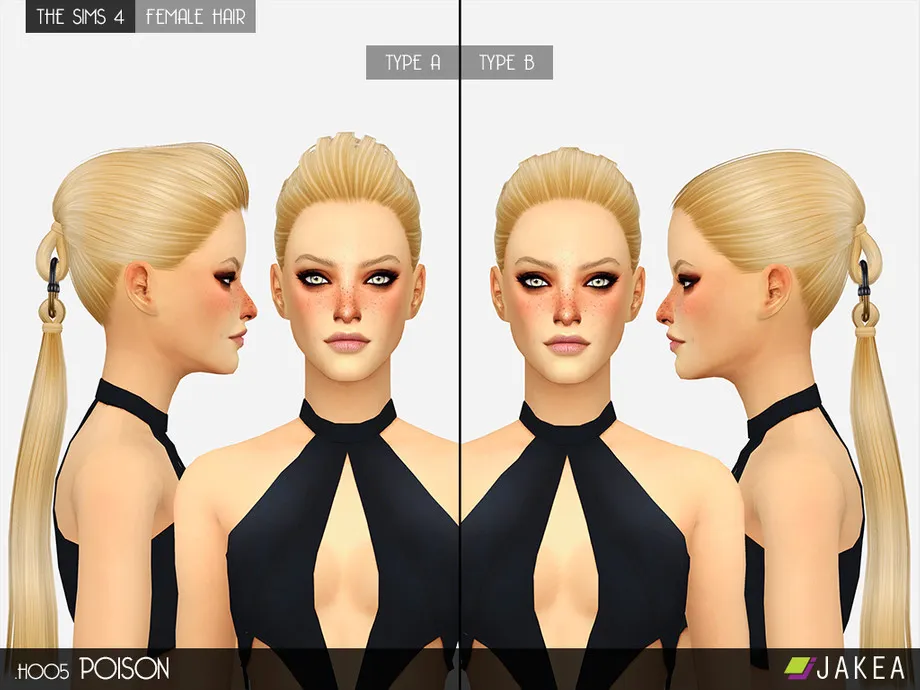 JAKEA - H005 - POISON (Female Hair)