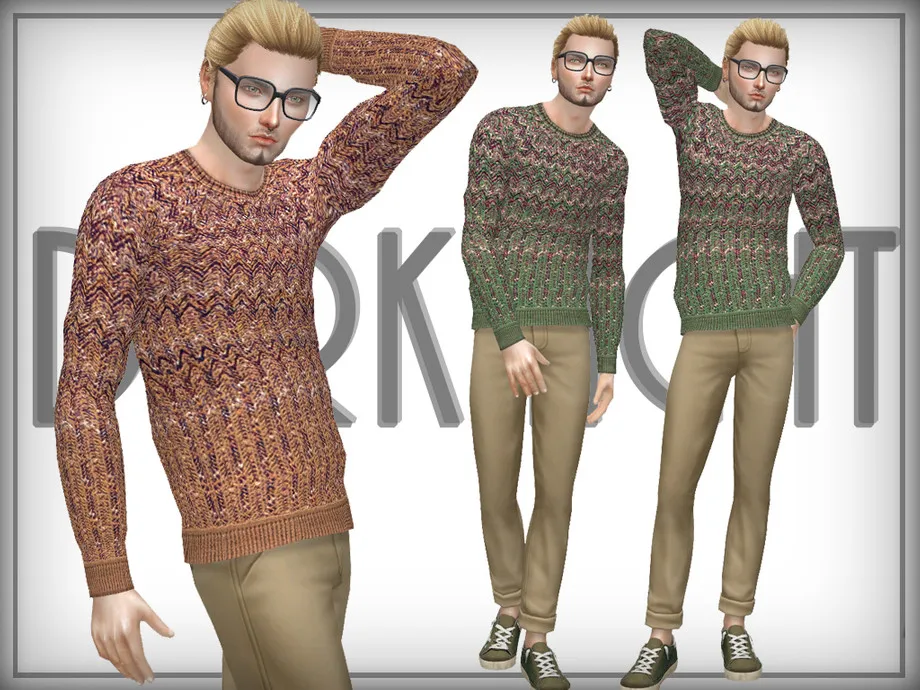 Knitted Wool-Blend Sweater