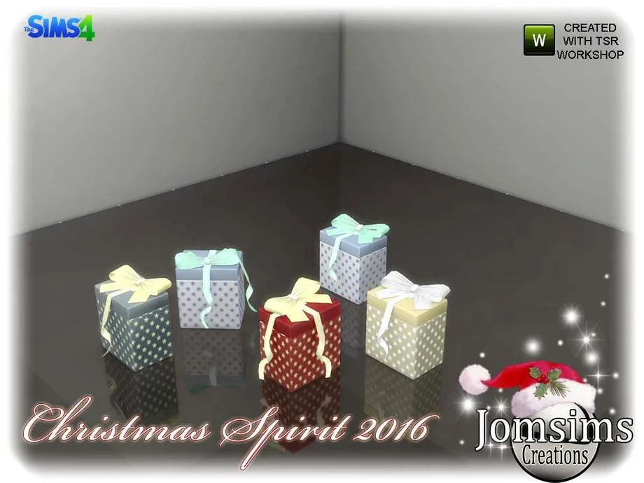 christmas spirit 2016 gift deco small