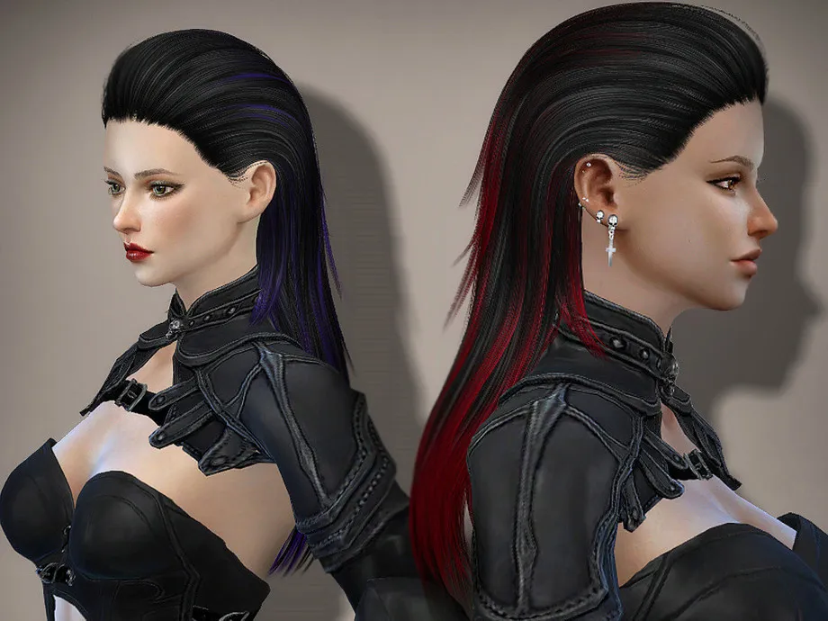 sclub ts4 hair Quella n12