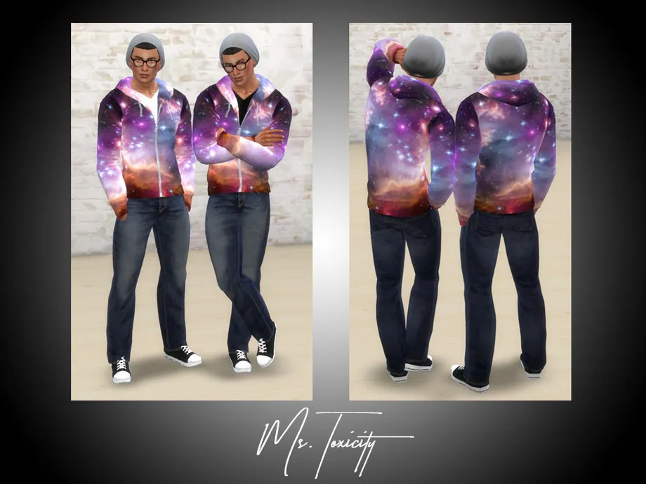 Men's Galaxy Print Sweater
