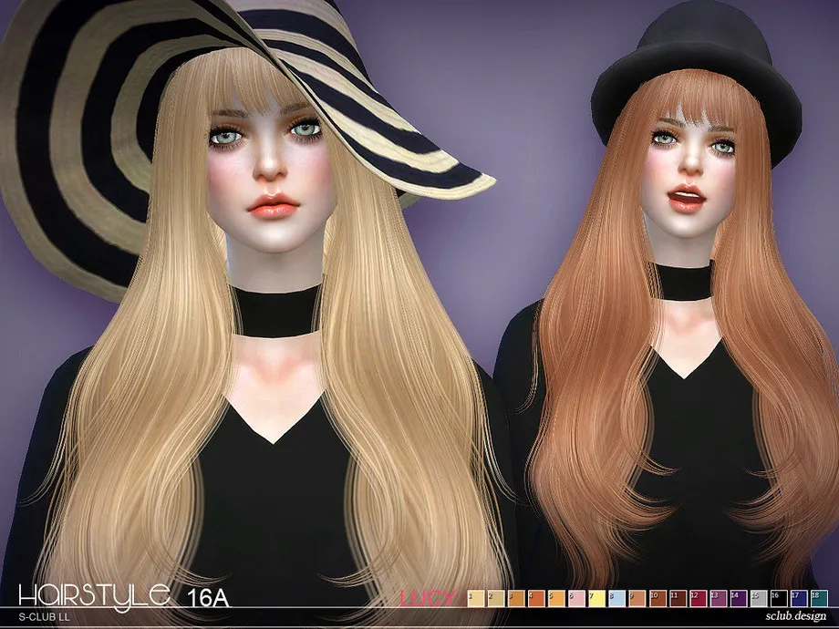 sclub ts4 hair Lucy n16A