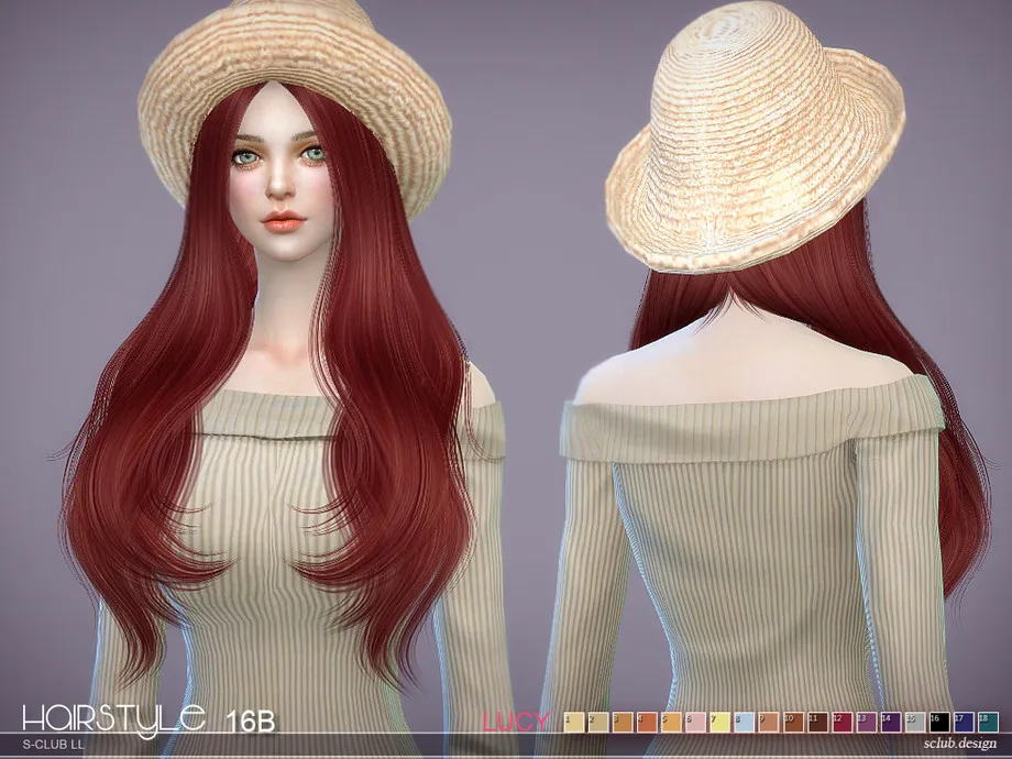 sclub ts4 hair Lucy n16B