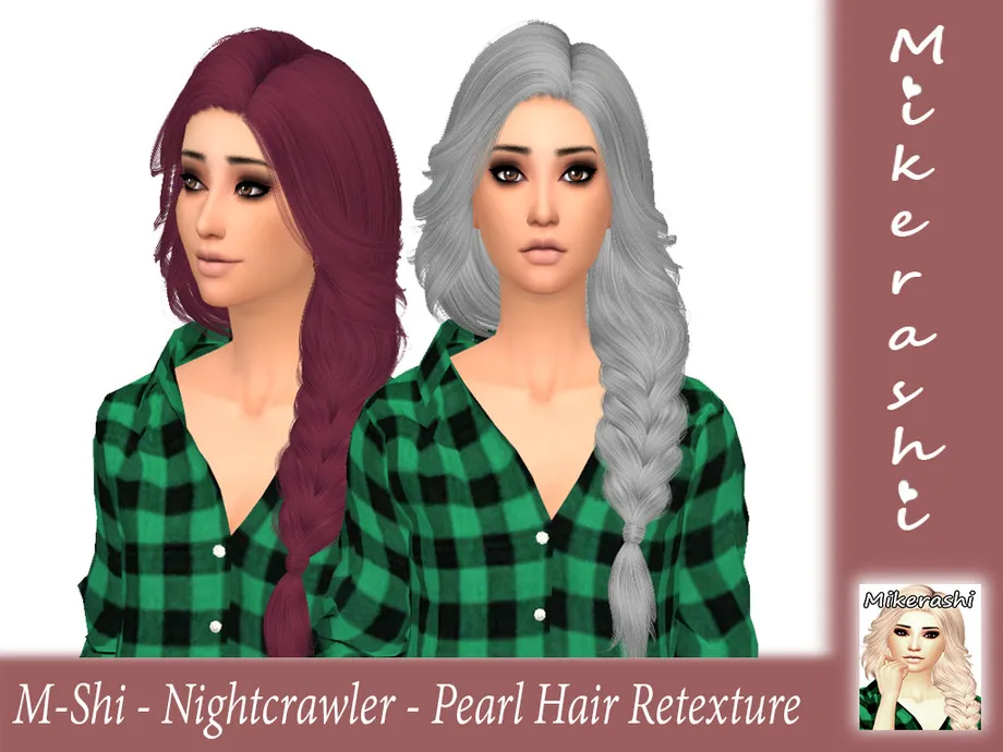 M-Shi - Nightcrawler - Pearl Hair Retexture (Mesh Needed)