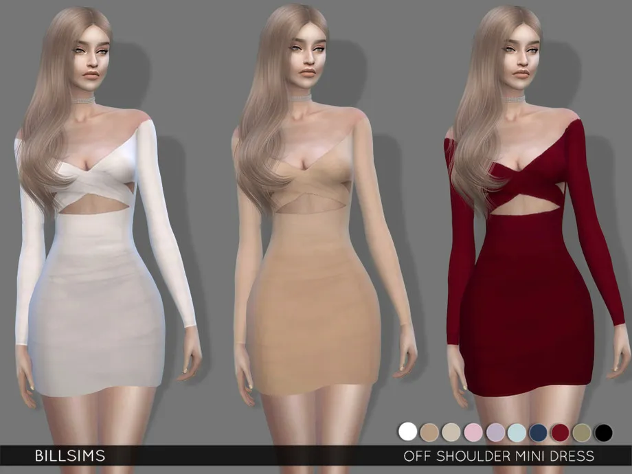 Off Shoulder Mini Dress