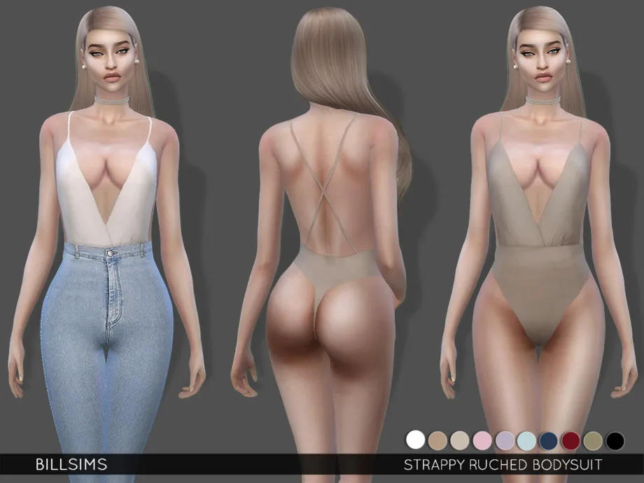 Strappy Ruched Bodysuit