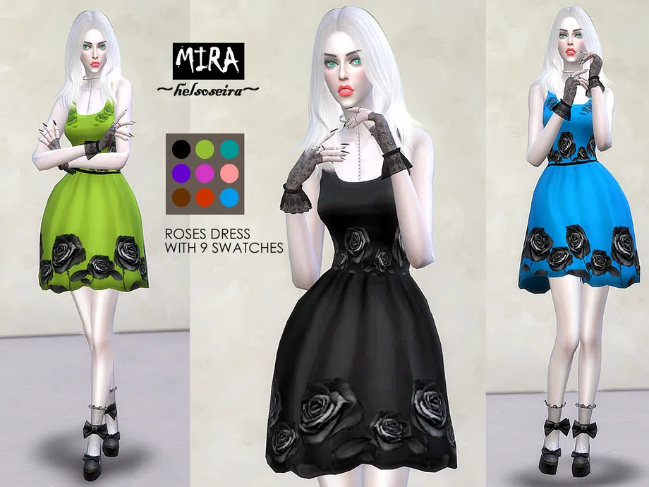 MIRA - Rose Dress - Mesh Needed