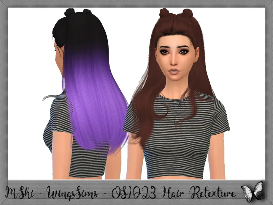 M-Shi - WingsSims - OS1023 Hair Retexture (Mesh Needed)