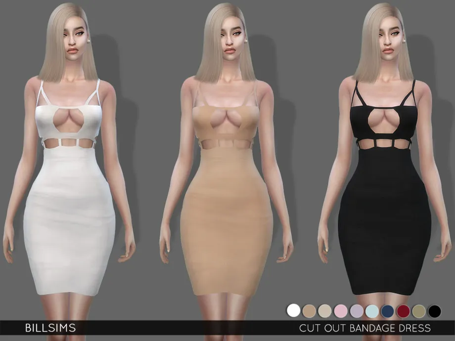 Cut Out Bandage Dress